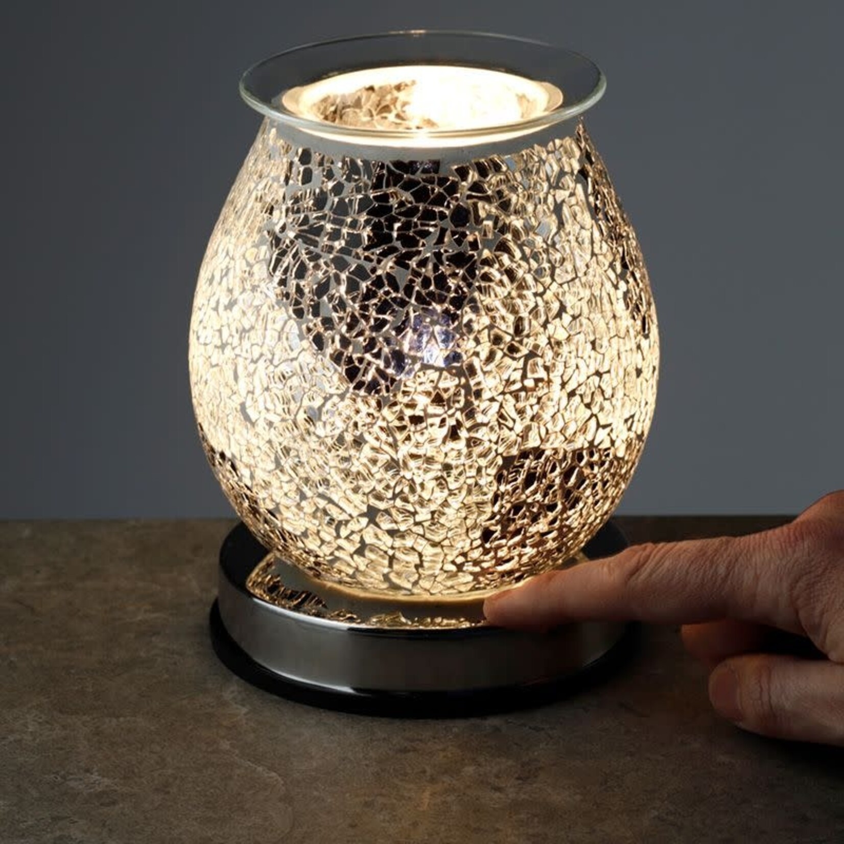 Eden Crackelee Mozaiek Touch Wax Melt Verdamper Aroma Lamp EU-stekker