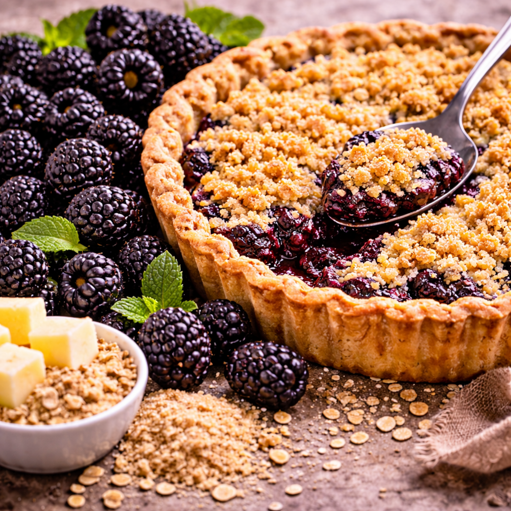 Dinner Lady Dinner lady blackberry crumble