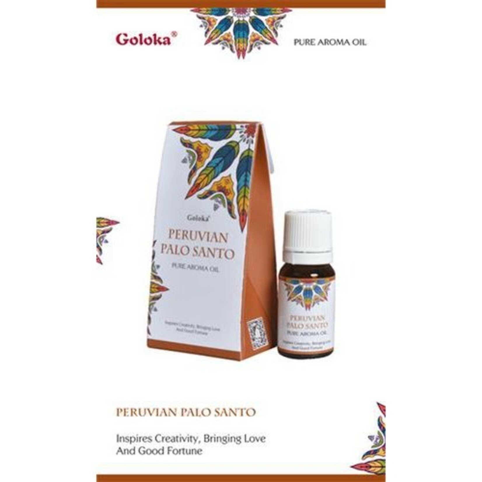 Golaka Geurolie Goloka Peruvian Palo Santo  Pure Aroma Oil  10 ml
