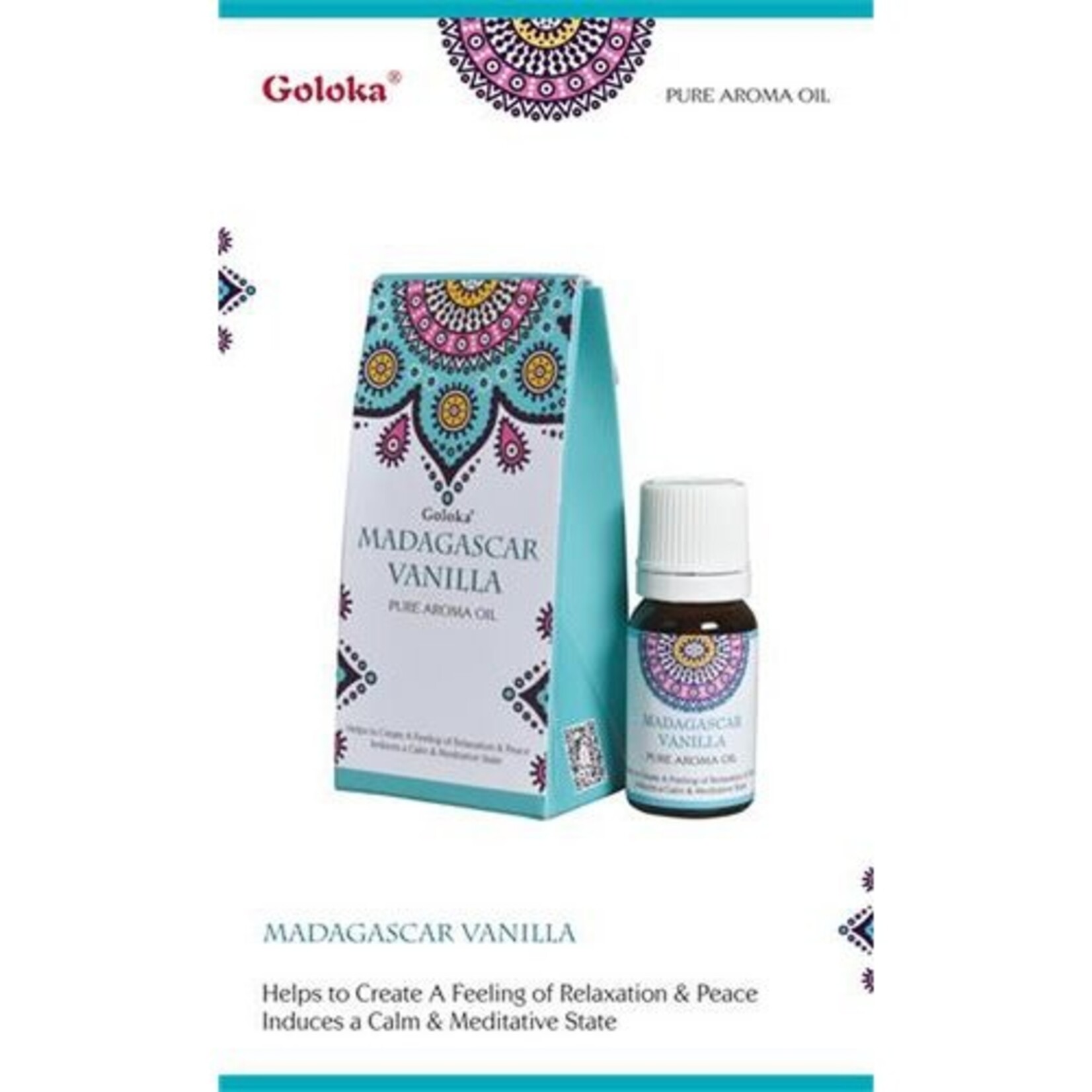 Golaka Geurolie Goloka Madagascar Vanilla  Pure Aroma Oil 10 ml