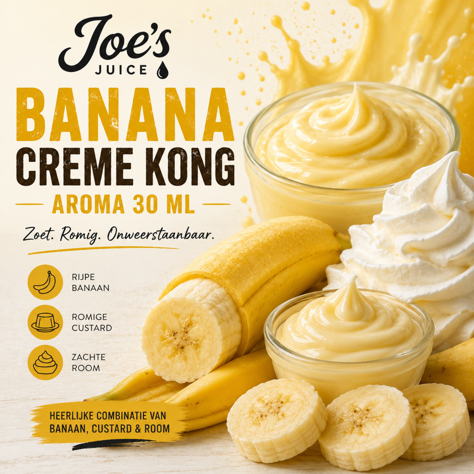 Joes Juice Joe's Juice Banana creme kong aroma 30 ml