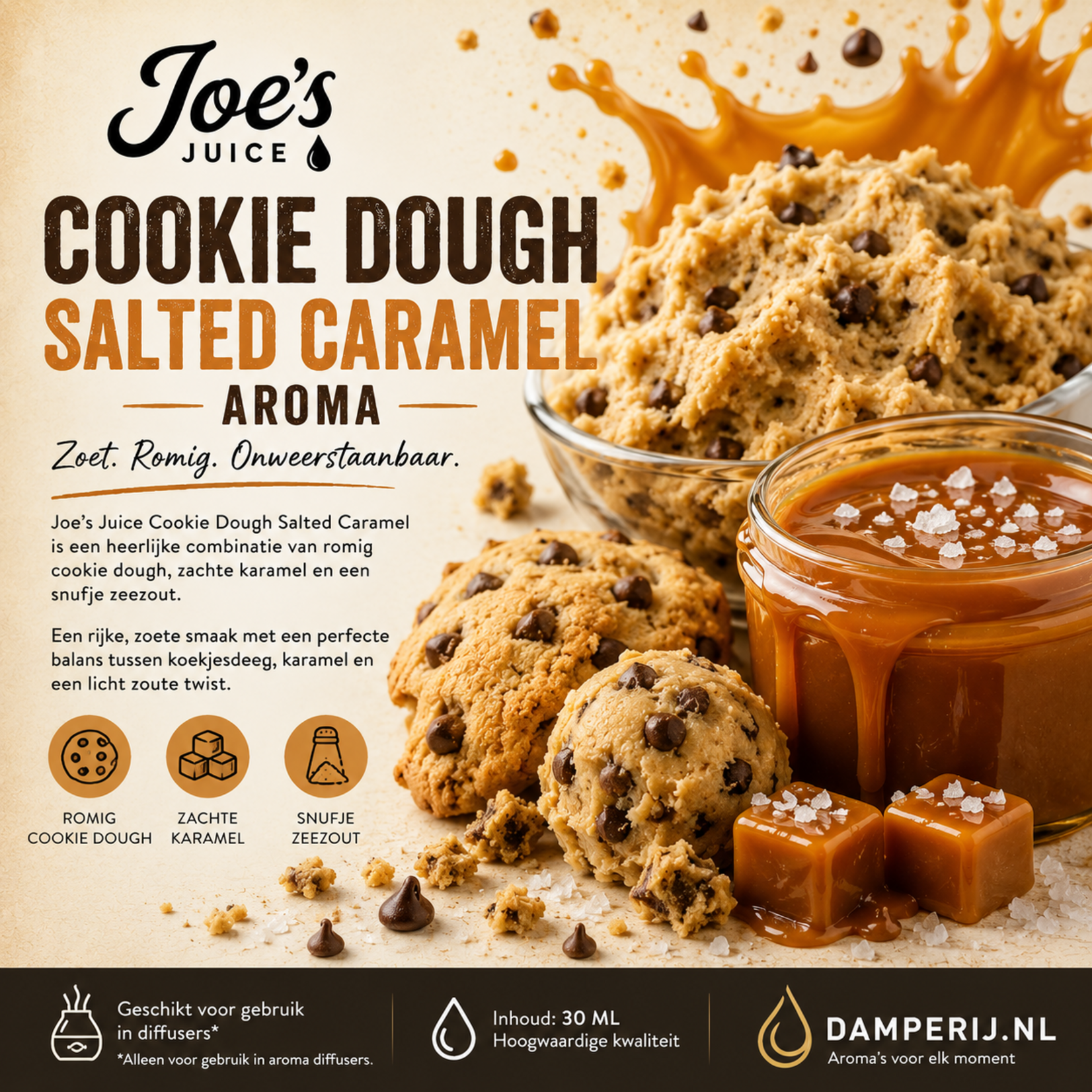 Joes Juice Joe's Juice Cookie Dough Salted Caramel aroma 30 ml