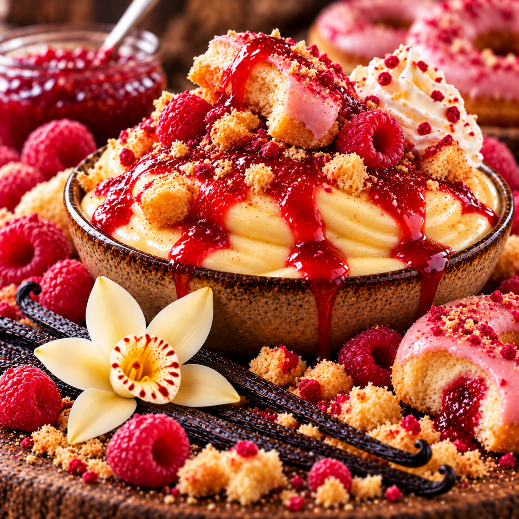 Jax Custard aroma 30 ml Jax Custard - Raspberry Donut aroma 30 ml