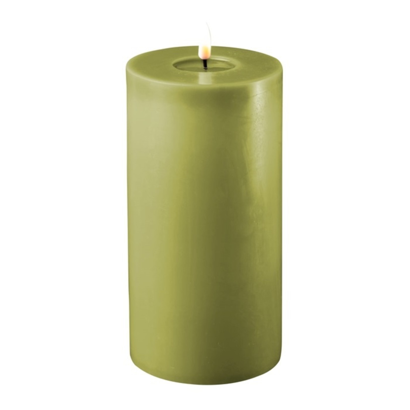 DELUXE HOMEART SALVIE GREEN LED CANDLE 10*15