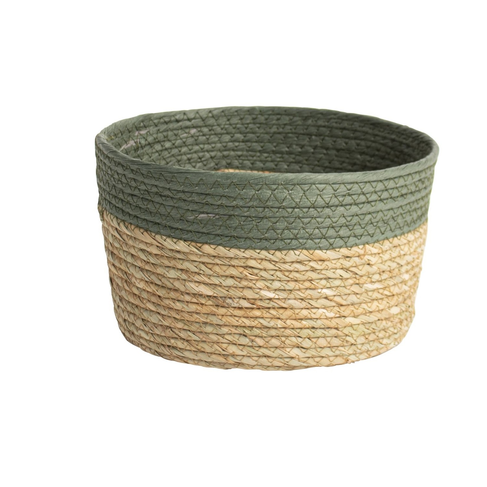 GUSTA GUSTA JUTE OPBERGMAND 25X15CM GROEN