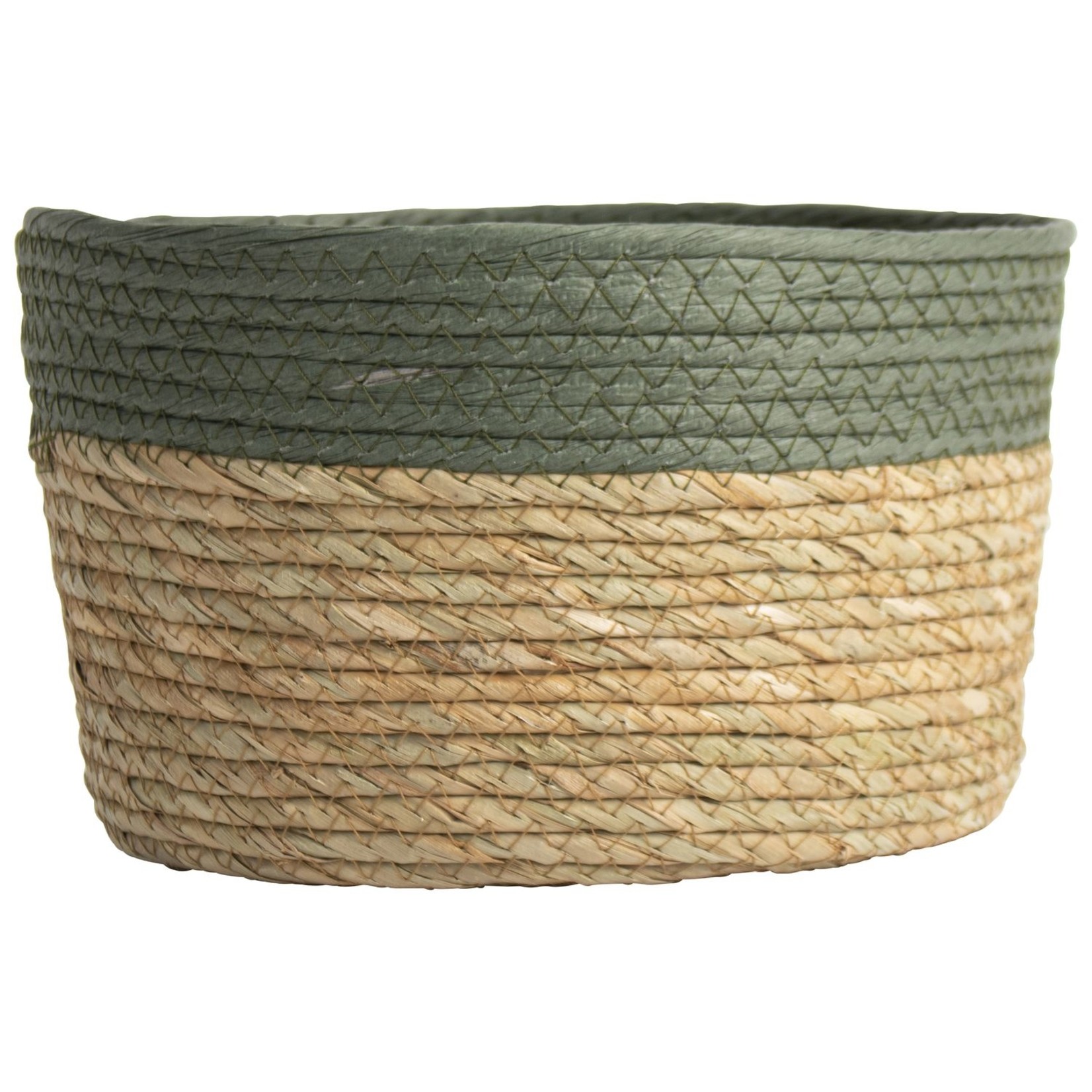 GUSTA GUSTA JUTE OPBERGMAND 25X15CM GROEN