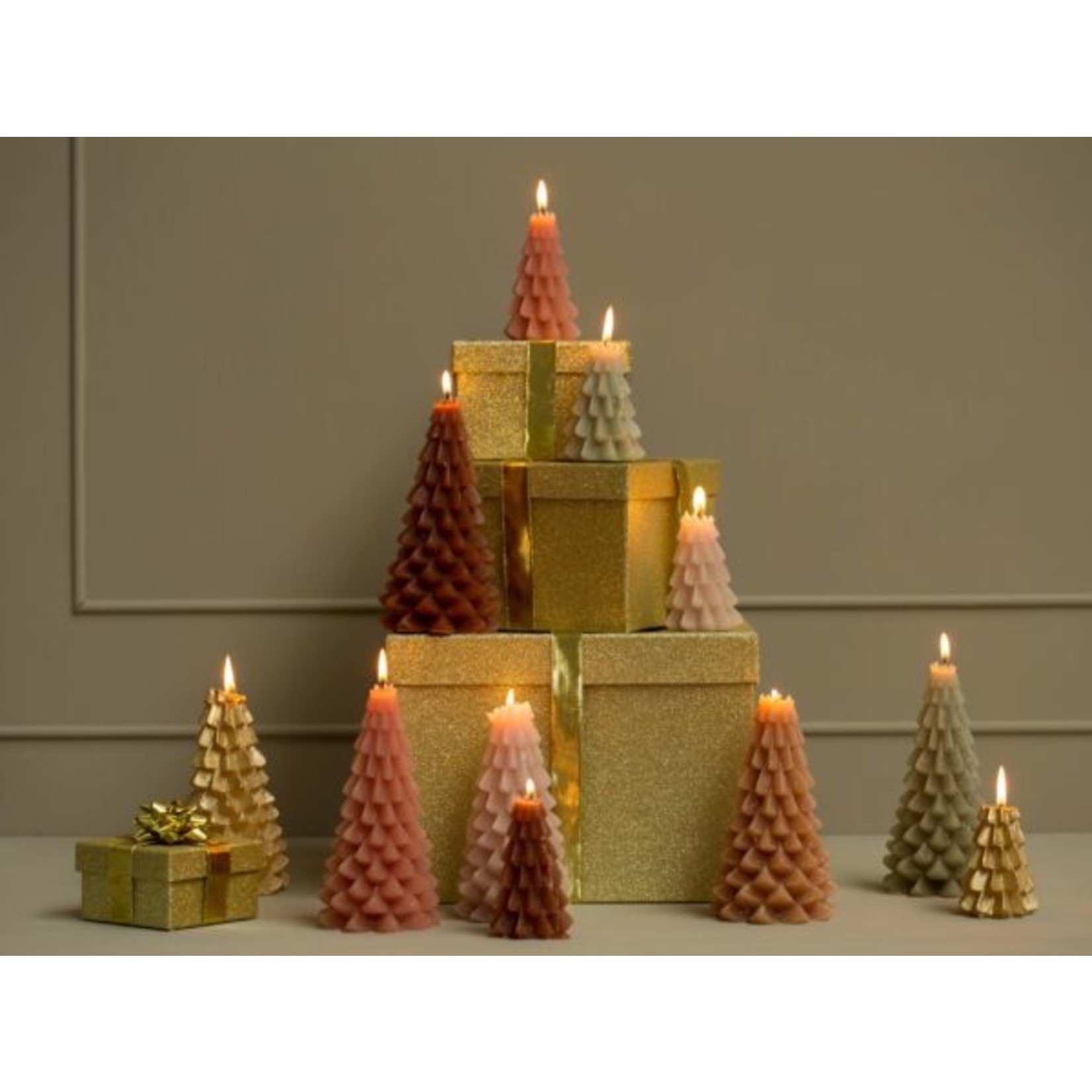 Rustik Lys KERSTBOOM 10X20 CM GOUD