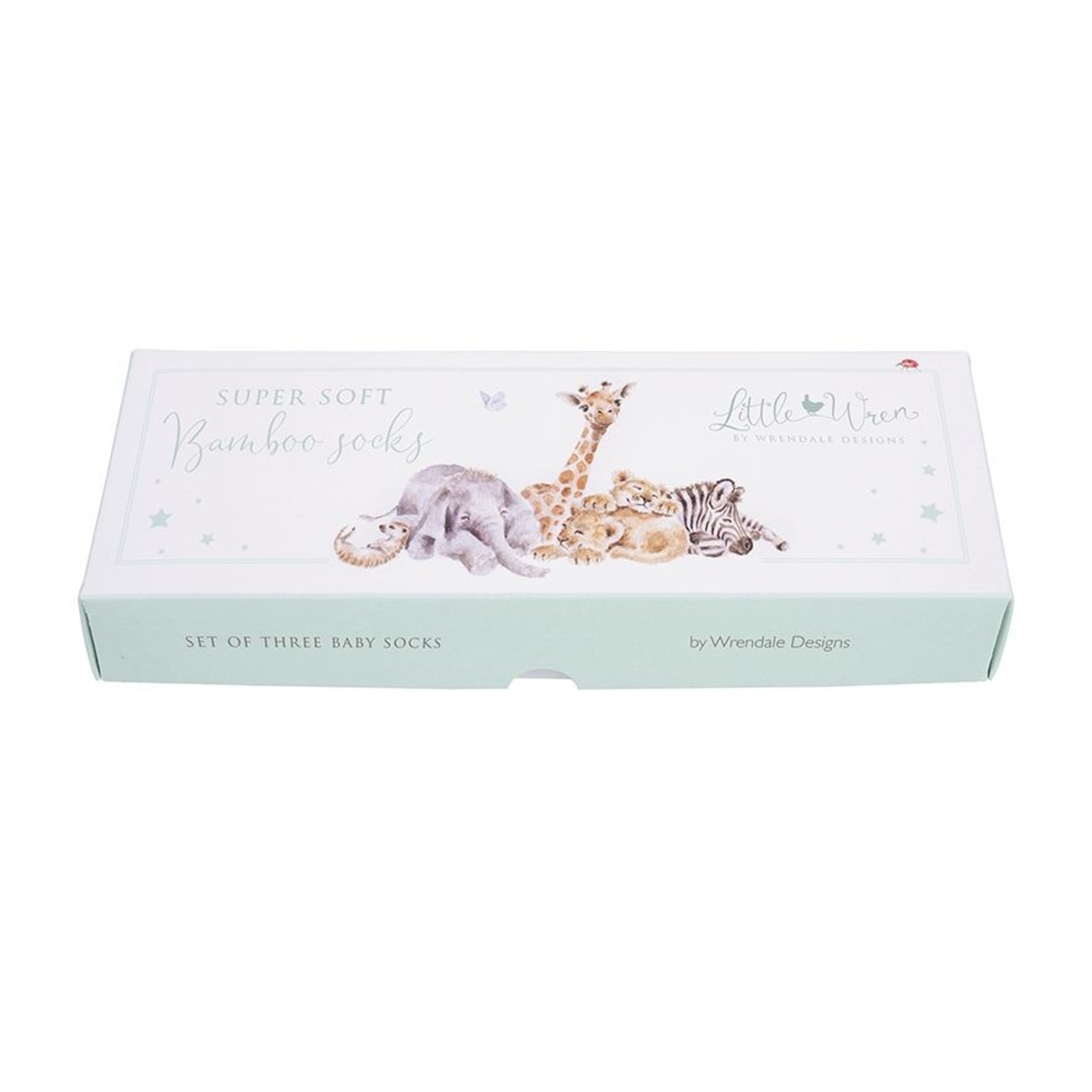 Wrendale LITTLE SAVANNAH BABY SOCKS SET 0-6 MONTHS