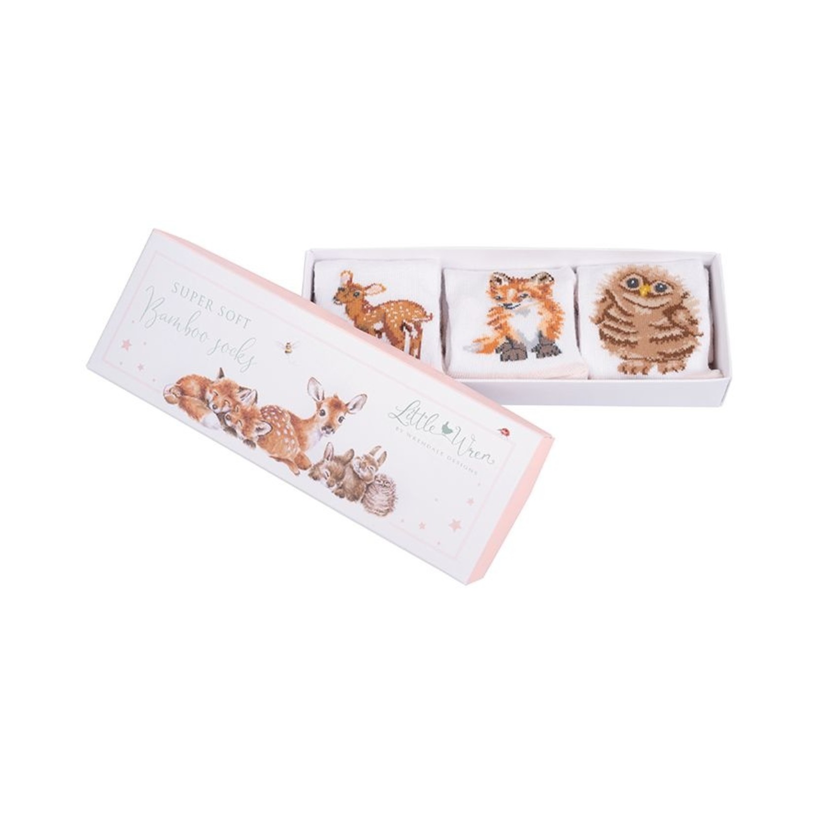 Wrendale LITTLE FOREST BABY SOCKS SET 0-6 MONTHS