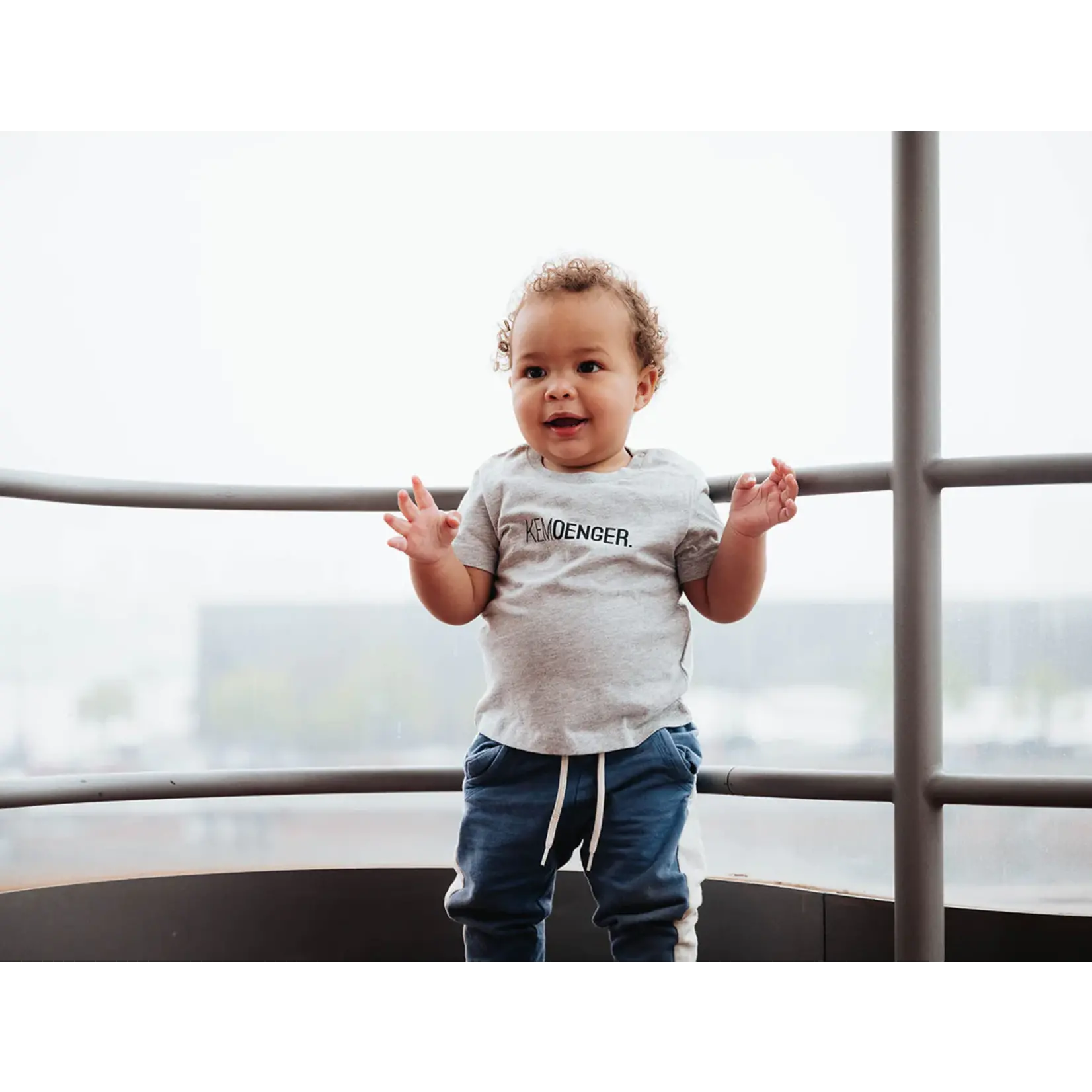 KLEIR BABY T-SHIRT KEMOENGER GRIJS 6-12 MAANDEN