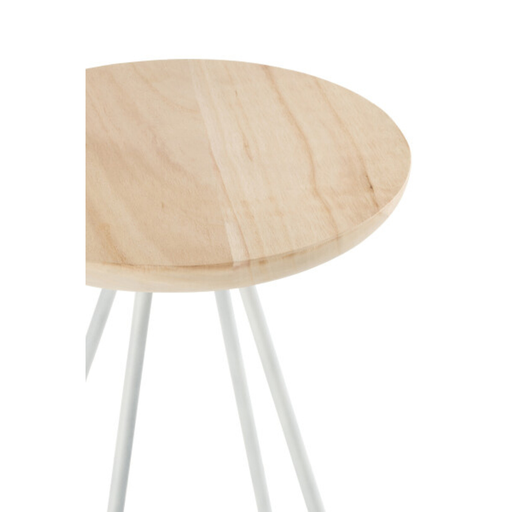 J-Line SALONTAFEL MARC HOUT METAAL NATUREL WIT