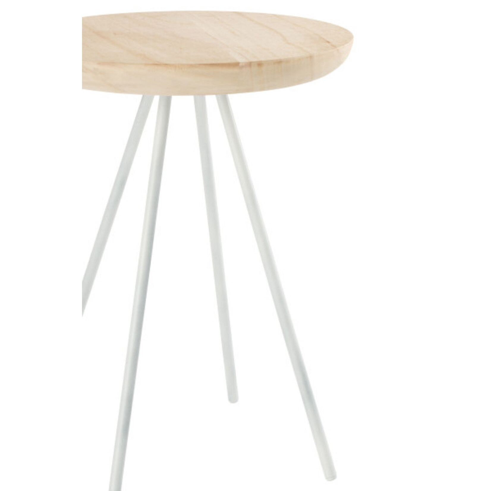 J-Line SALONTAFEL MARC HOUT METAAL NATUREL WIT