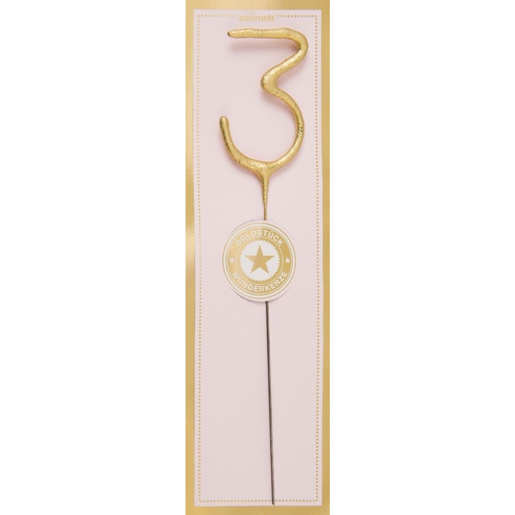 WONDERCANDLE SPARKLER GOUD 3