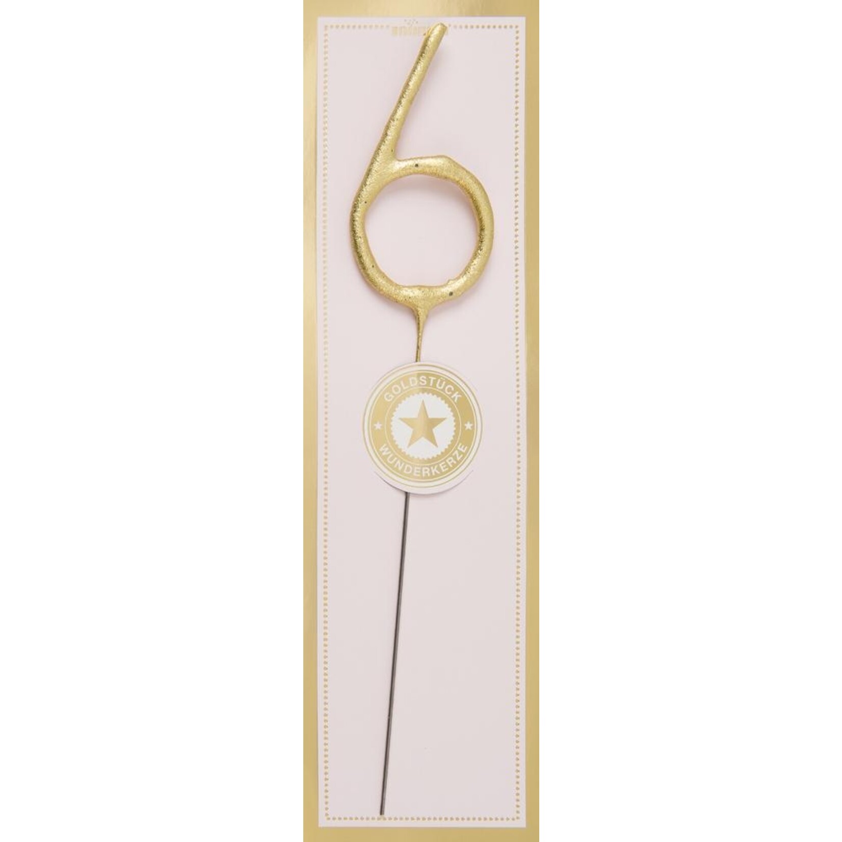 WONDERCANDLE SPARKLER GOUD 6