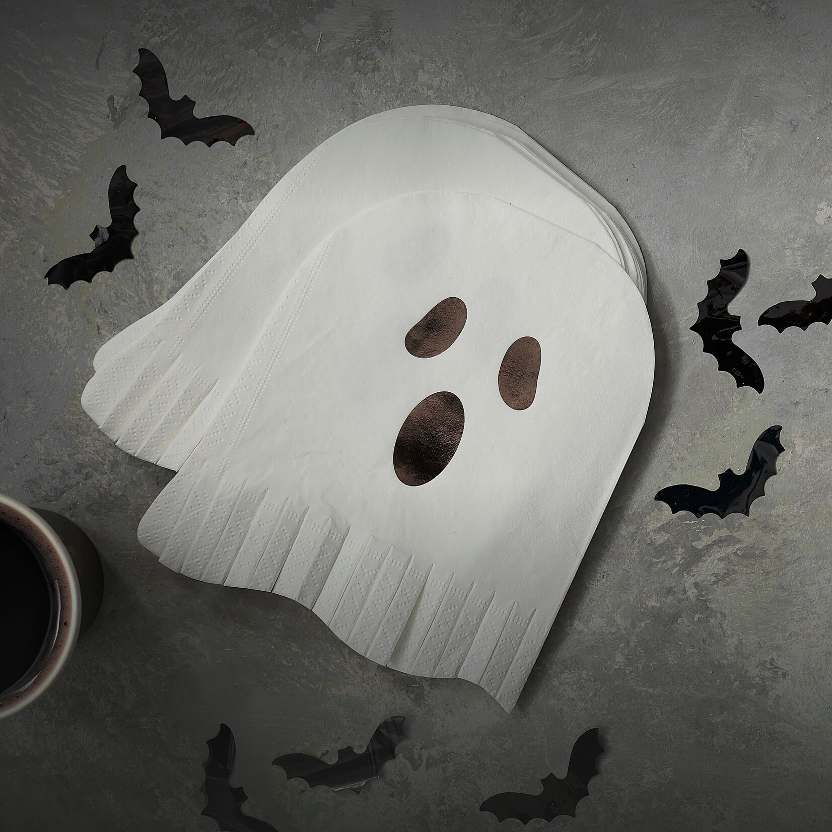 Ginger Ray Ghost Fringe Papier Halloween Servetten