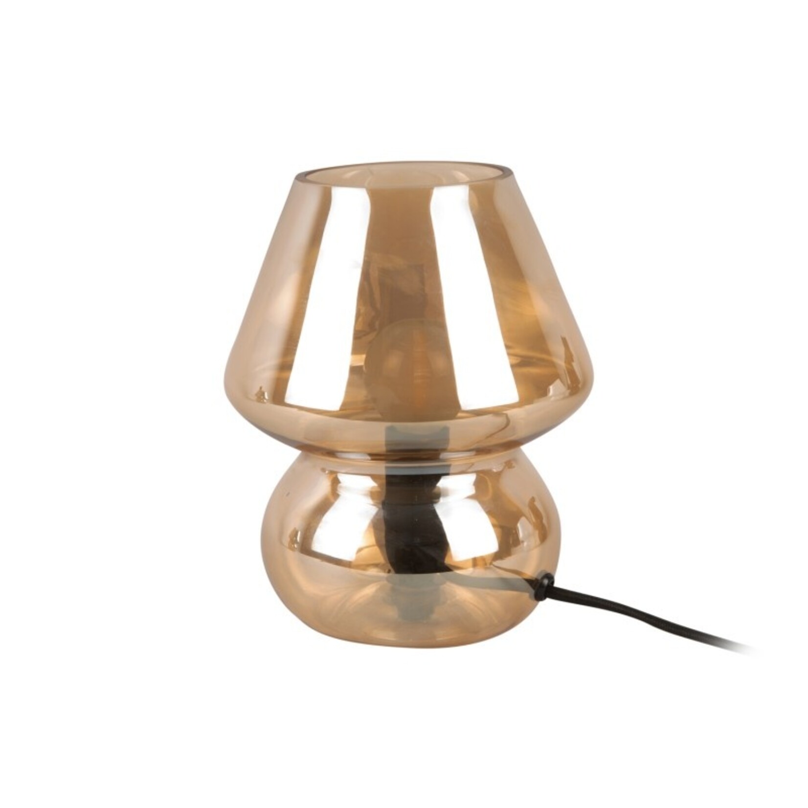 Leitmotiv TAFELLAMP GLASS VINTAGE AMBER BROWN