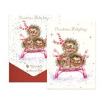 Wrendale HEDGEHOGS BOXED CARDS - SLEDGEHOGS
