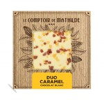 LE COMPTOIR DE MATHILDE PLAK CHOCOLADE WIT DUO CARAMEL