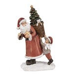 Clayre & Eef KERSTMAN MET LED 17X13X27 CM