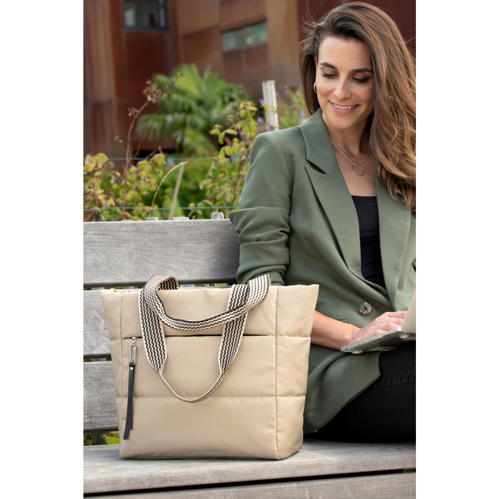 AUBE SHOPPING TAS BEIGE