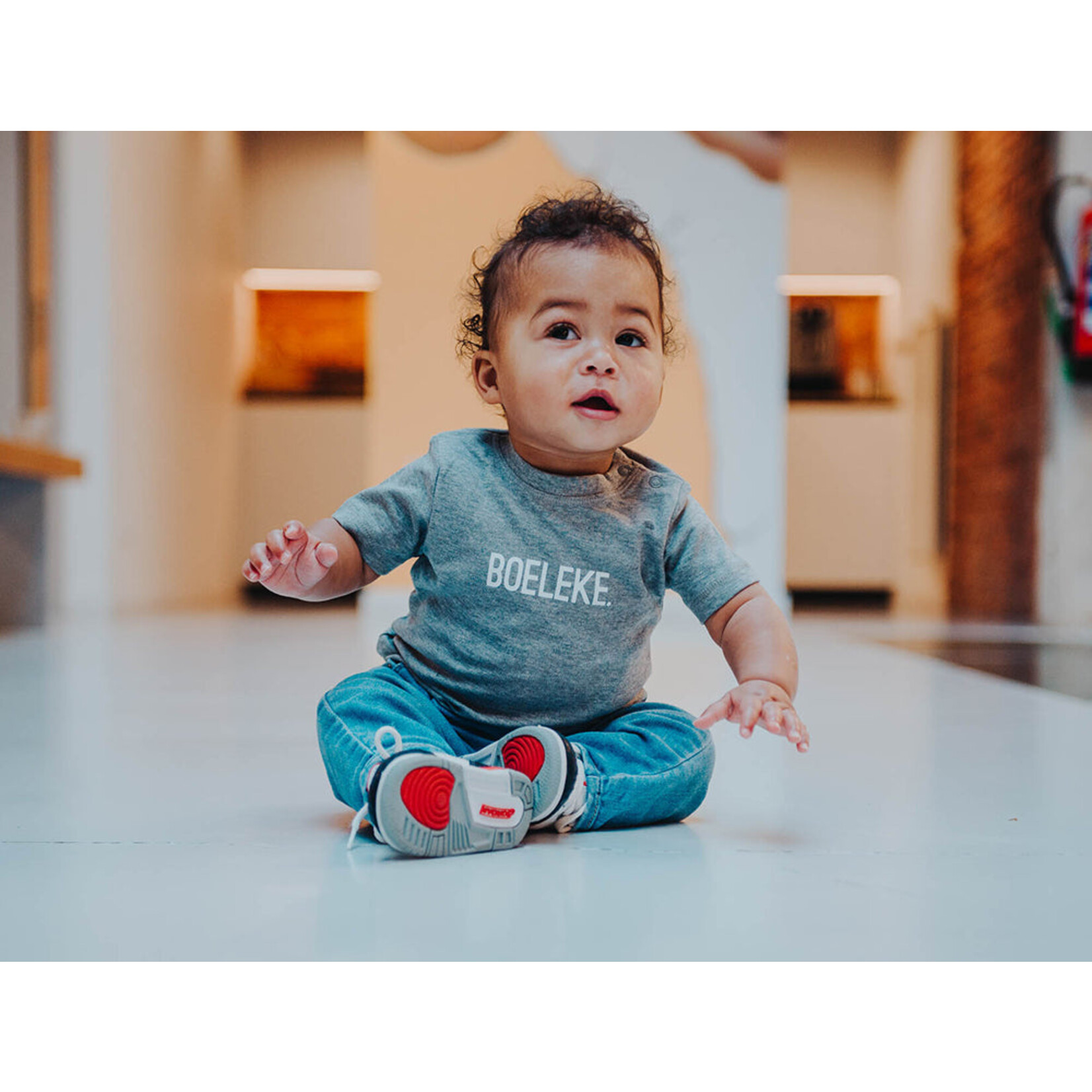 KLEIR BABY T-SHIRT BOELEKE GRIJS 0-6 MAANDEN