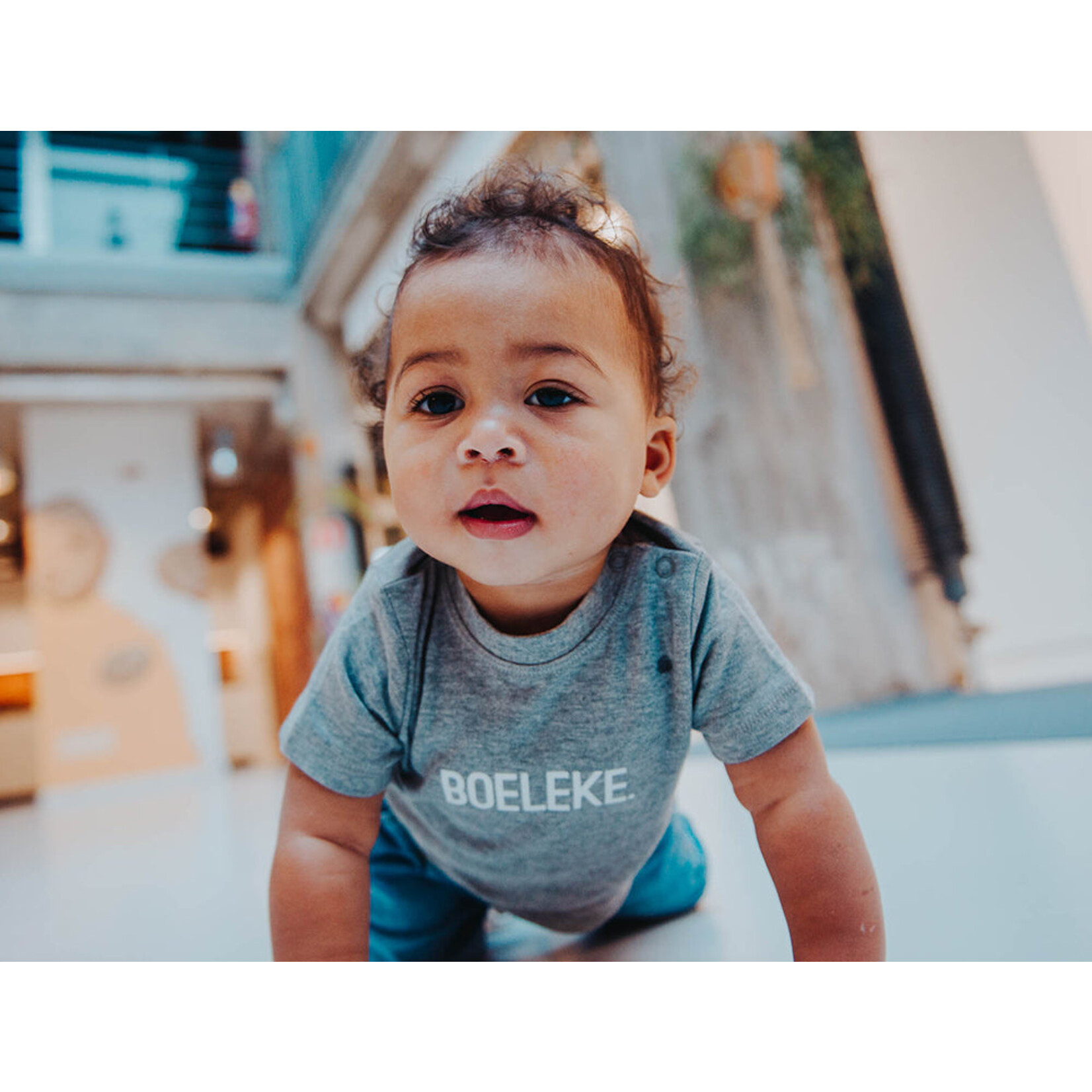 KLEIR BABY T-SHIRT BOELEKE GRIJS 6-12 MAANDEN