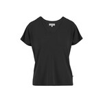 ZUSSS T-SHIRT MET V-HALS OFF BLACK MAAT L