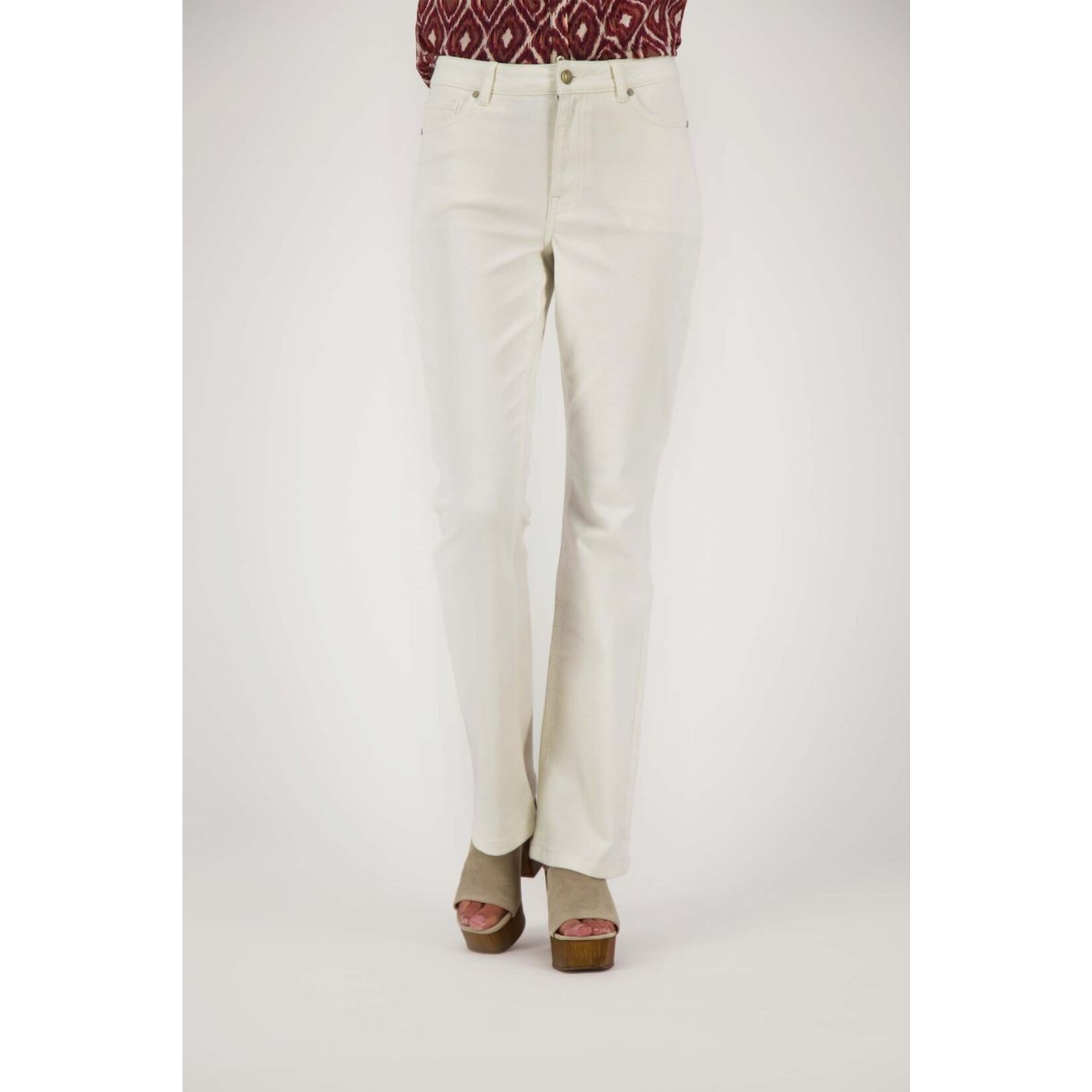 ZUSSS FLARED JEANS OFF WHITE MAAT L