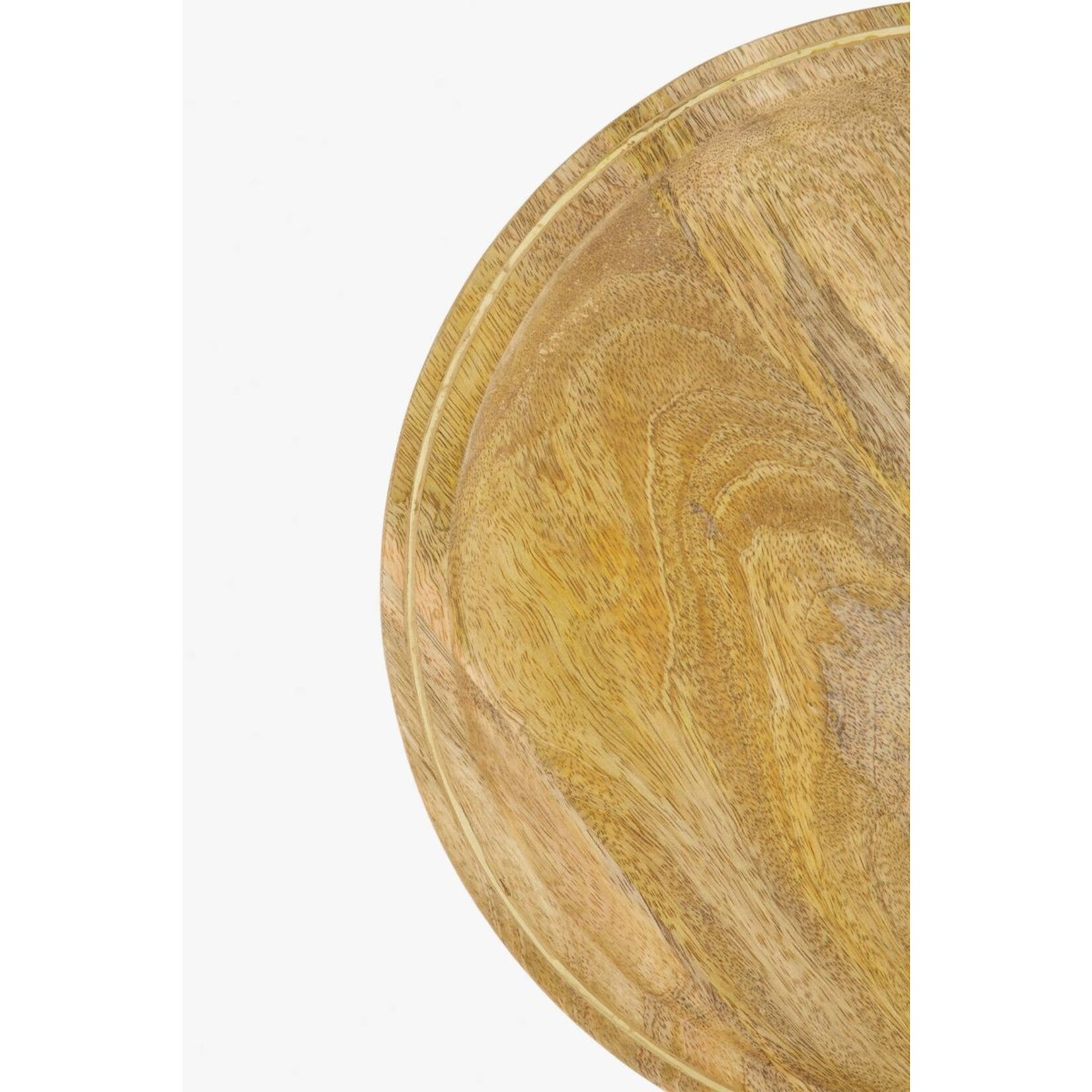 ZUSSS HOUTEN STYLINGBORD 40CM NATUREL/GOUD
