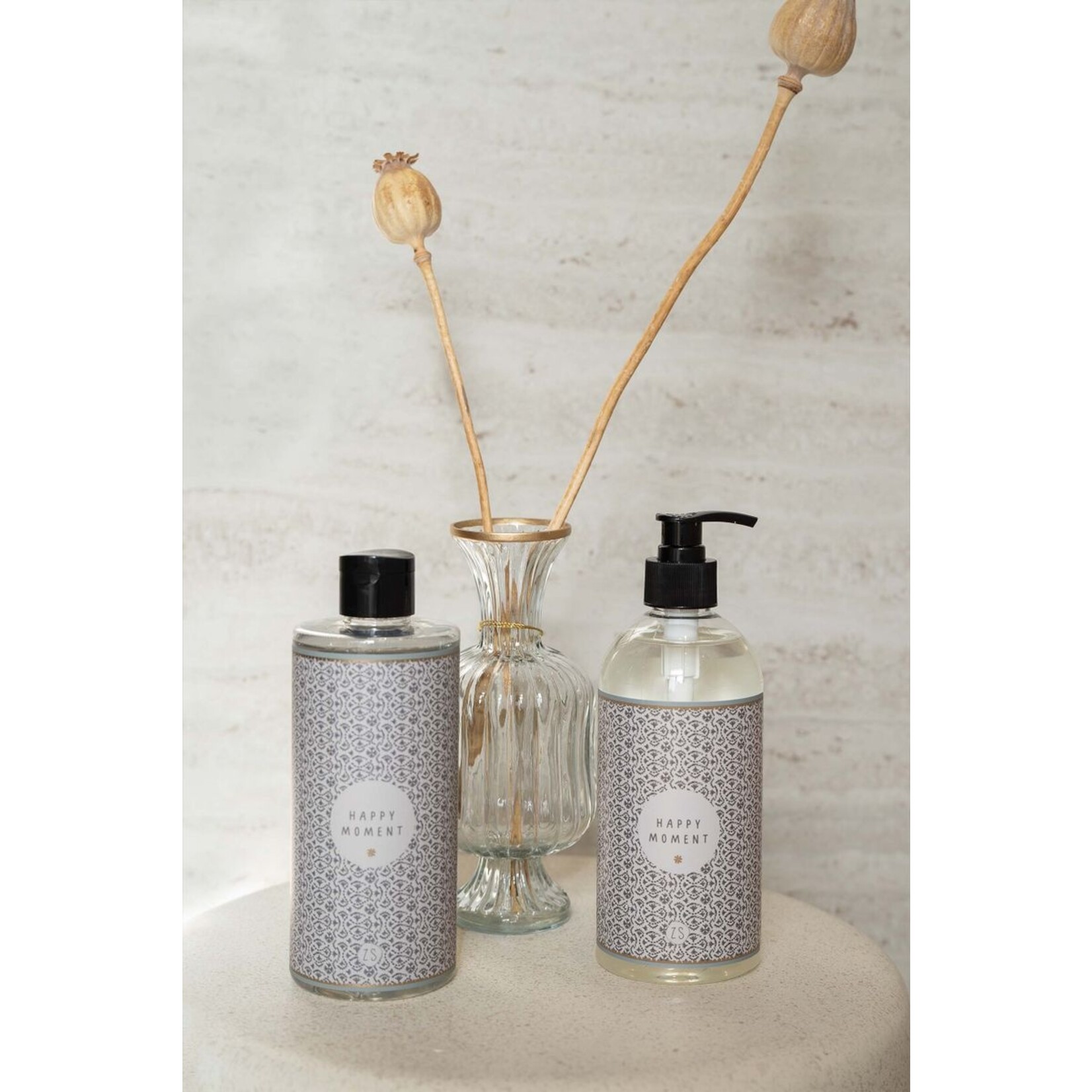 ZUSSS BODY WASH HAPPY MOMENT ZAND/LEEM