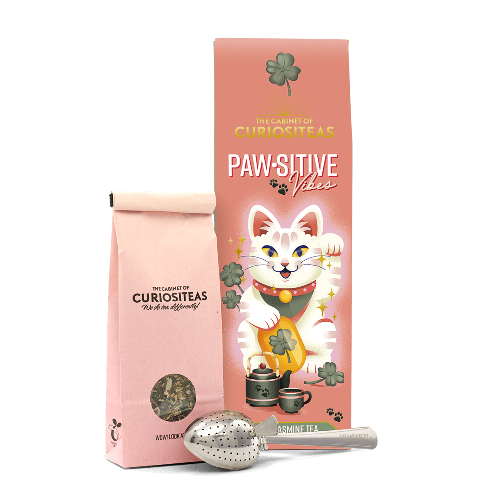 The Cabinet of Curiositeas PAW-SITIVE VIBES THEE GIFTBOX LUCKY JASMINE TEA