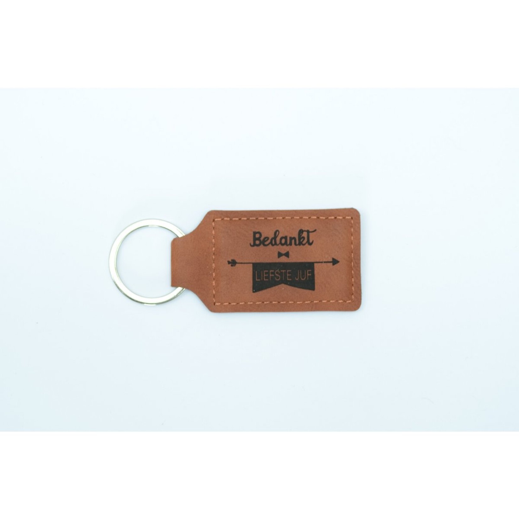 SYBELLE LEDEREN SLEUTELHANGER BEDANKT LIEFSTE JUF