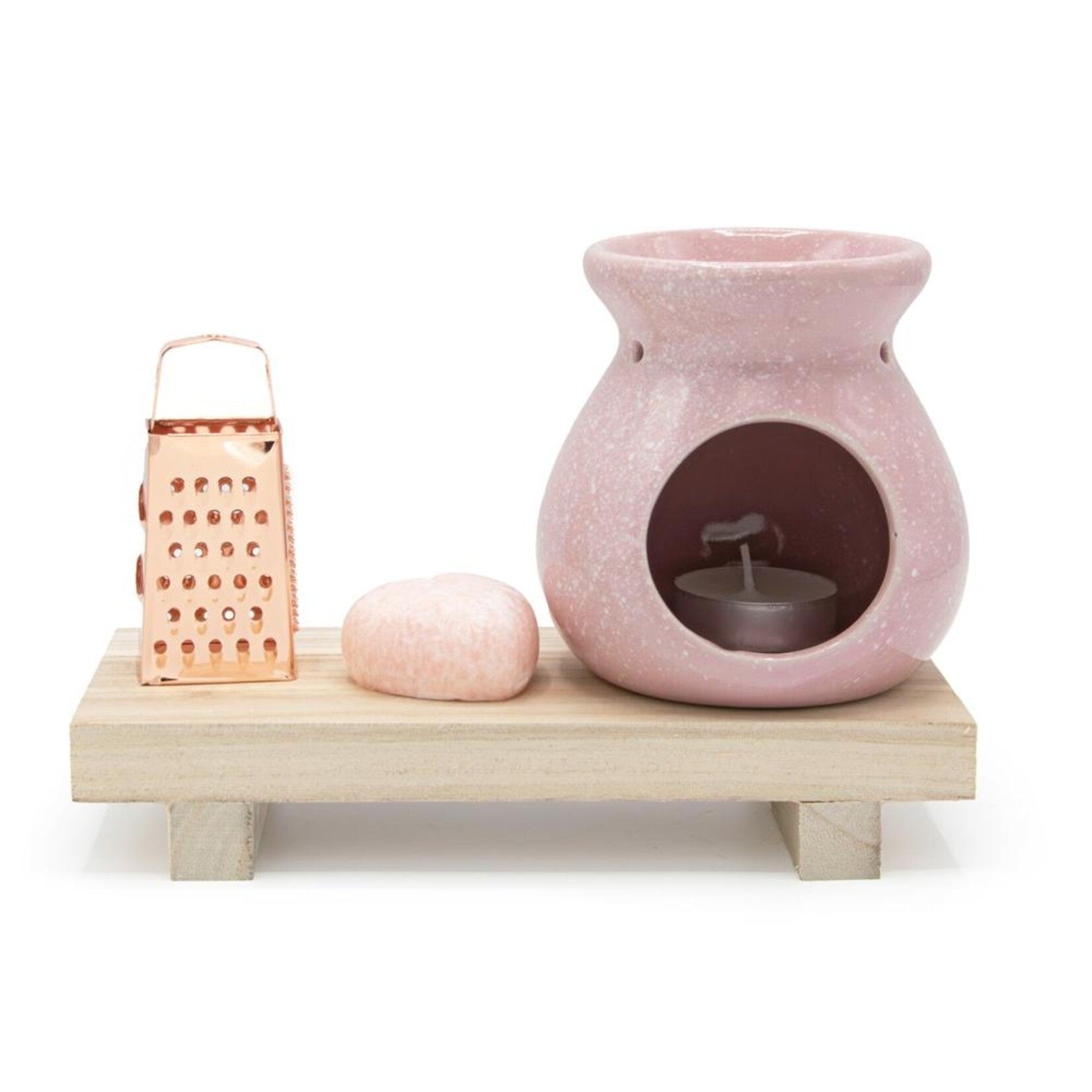 IDEAS4SEASONS Ideas4Seasons Geurbrander Vesuvius Roze 10 x 10 cm
