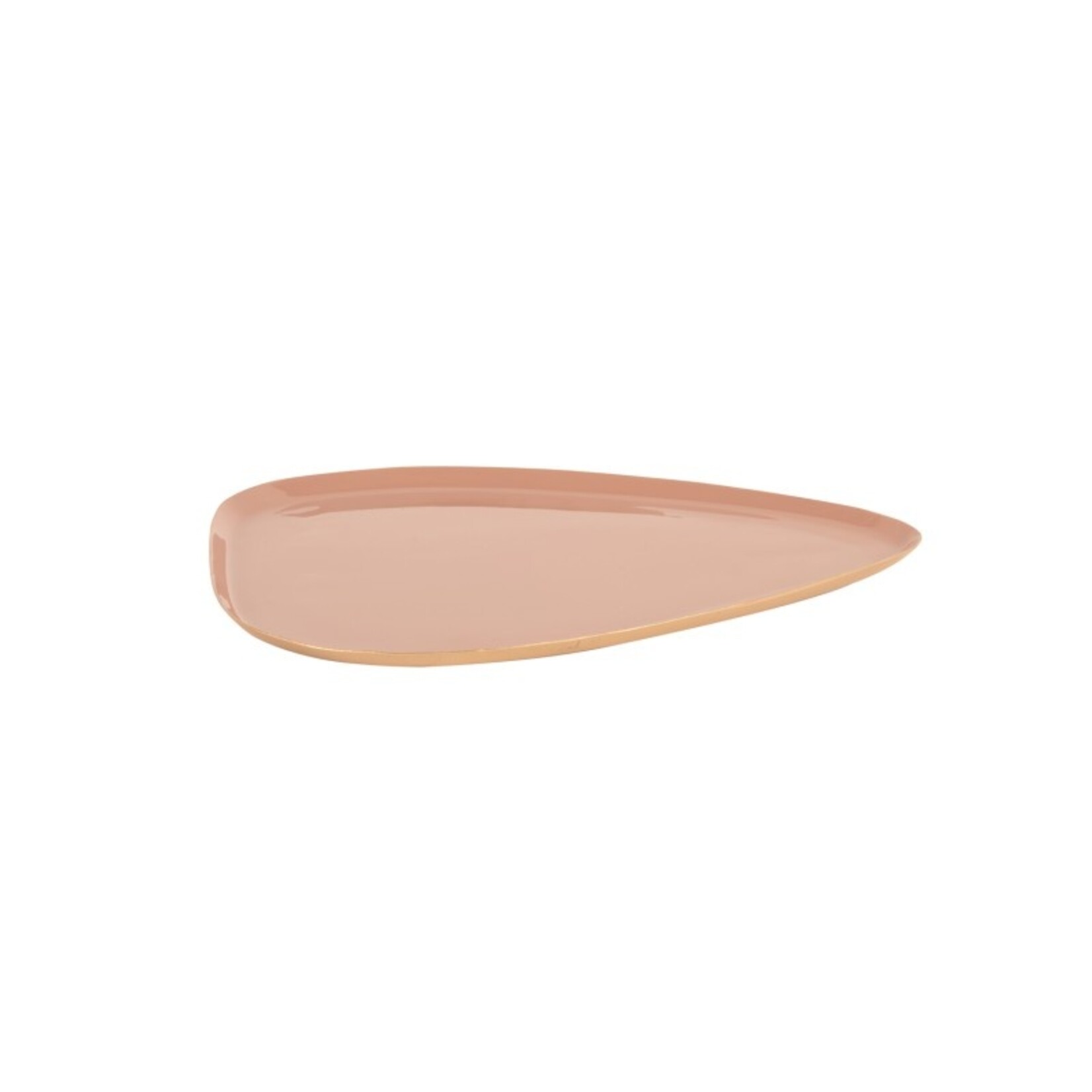 PRESENT TIME TRAY MILA SMALL IRON ENAMEL FADED PINK