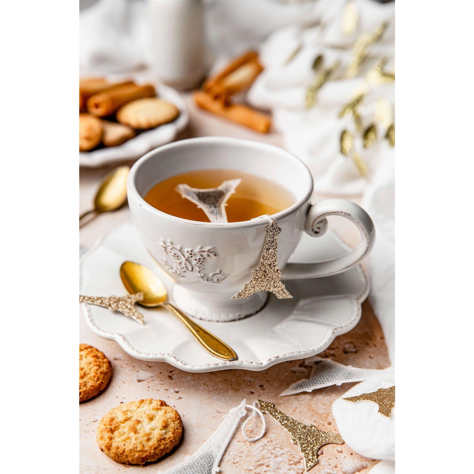 TEA HERITAGE THEEZAKJES- EIFELTOREN X5 - ZWARTE THEE ENGLISH BREAKFAST