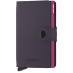 SECRID MINIWALLET MATTE DARK PURPLE-FUCHSIA