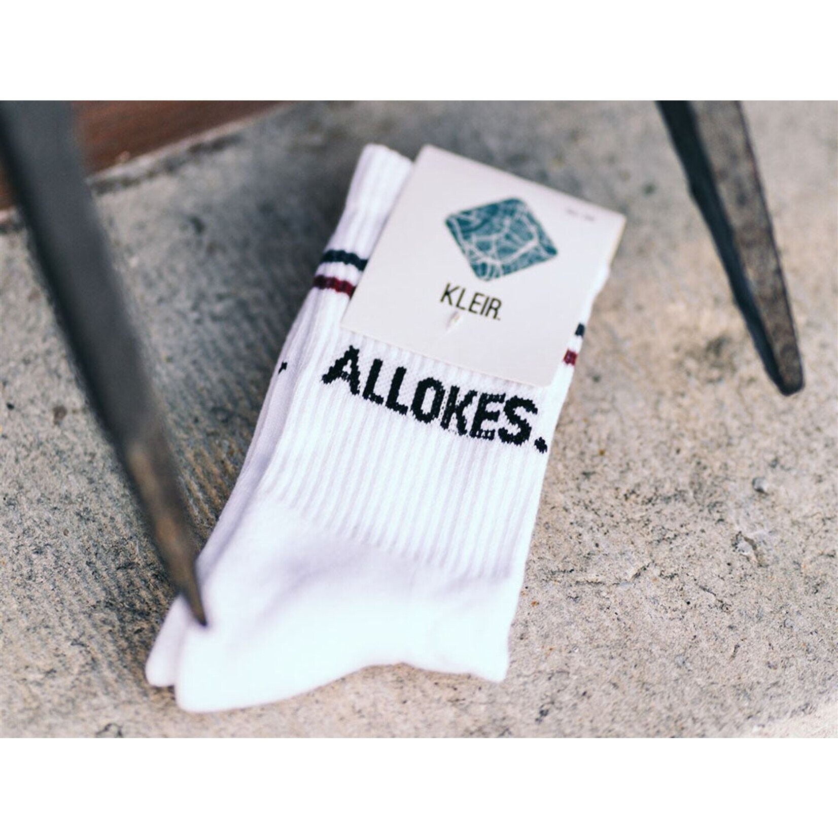 KLEIR SOKKEN ALLOKES 39-42 WIT