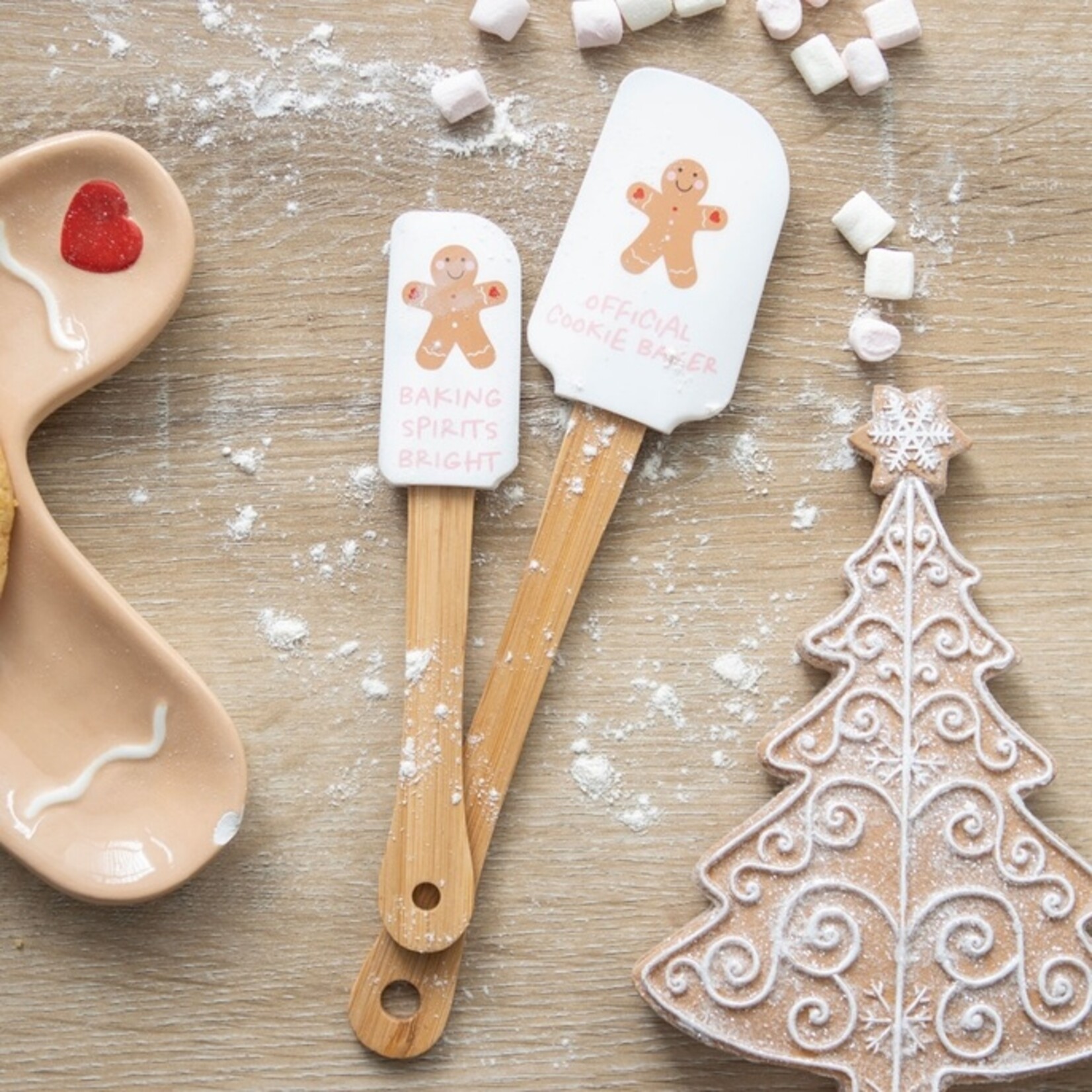 SOMETHING DIFFERENT GINGERBREAD MAN SILICONEN SPATELSET KERST