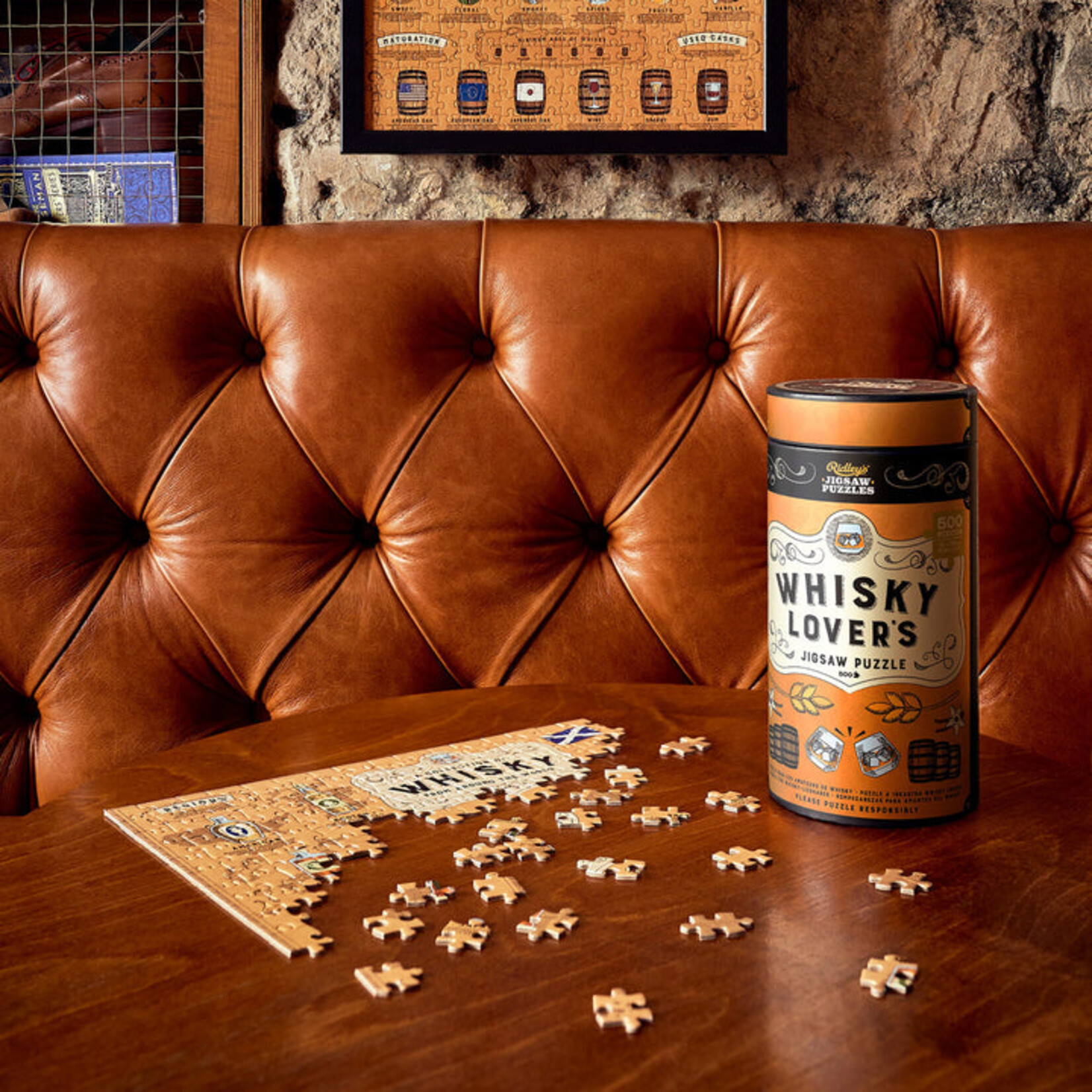 RIDLEY'S GAMES Legpuzzel van 500 stukjes voor whiskyliefhebbers