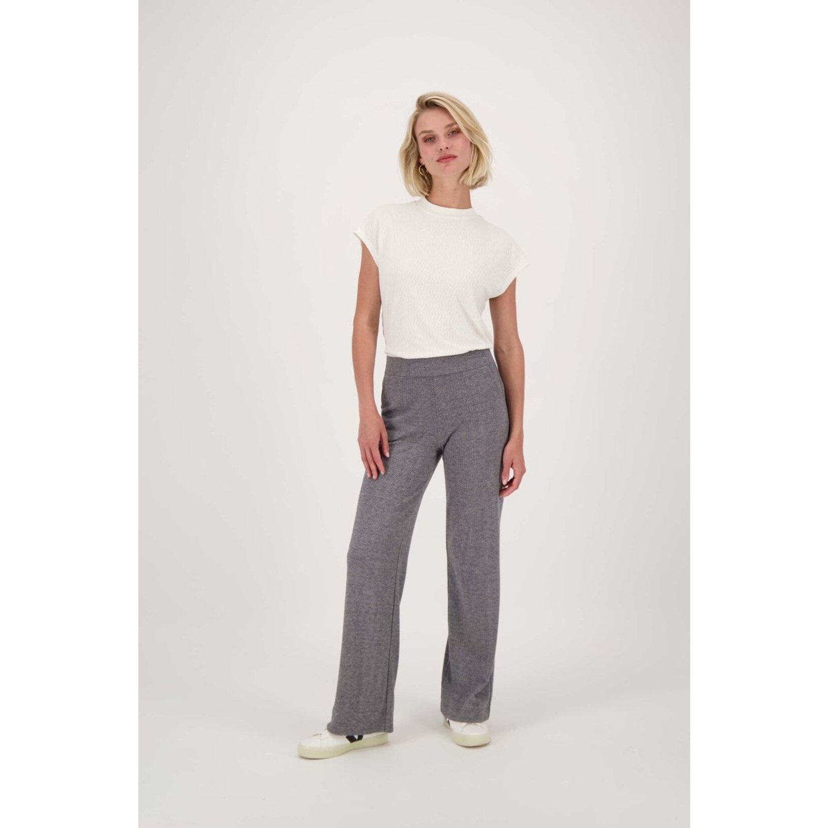 TURTLE TOP MET STRUCTUUR CREME MAAT M Le Sable