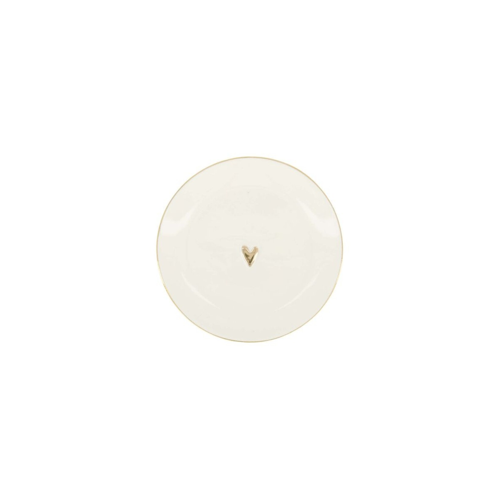ZUSSS WANDBORDJE GOUD HARTJE WIT