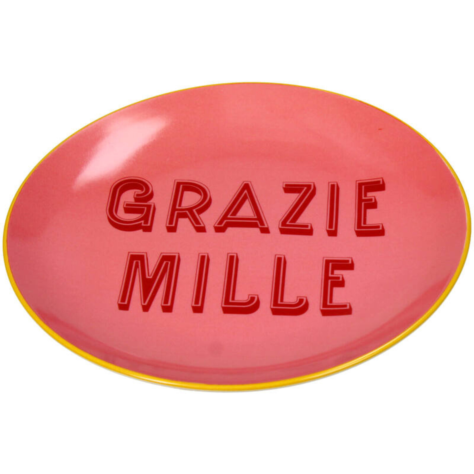 PLATE GRAZIE MILLE PINK