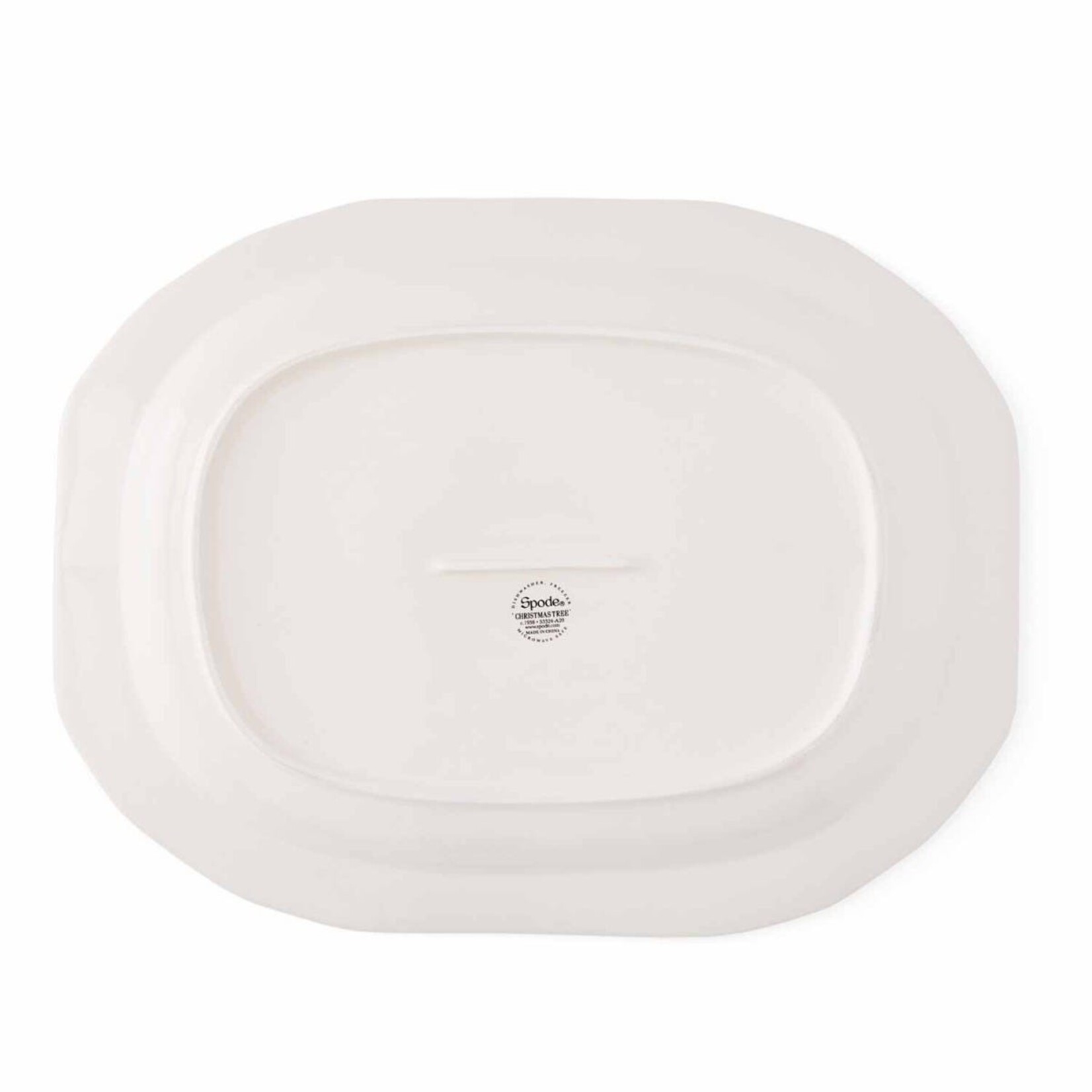 SPODE OVALEN SERVEERSCHAAL KERSTBOOM 35CM