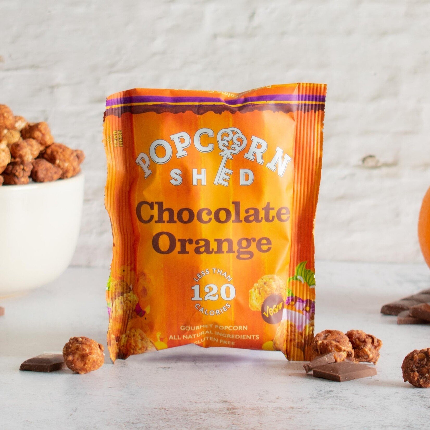 POPCORN SHED POPCORN CHOCOLAT ORANGE