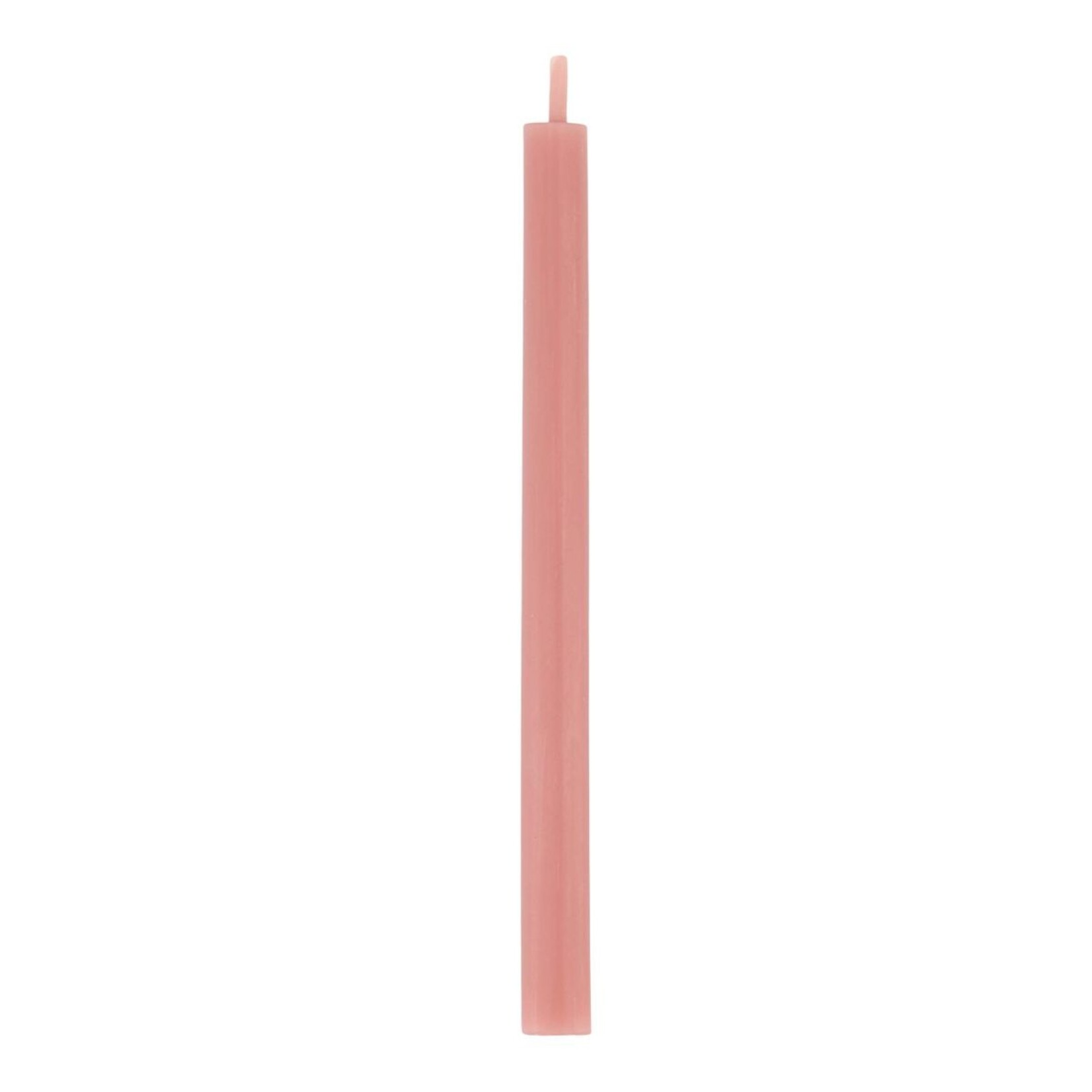 ZUSSS DOOSJE MET 10 SMALLE KAARSJES 17 CM  ROZE ROOD