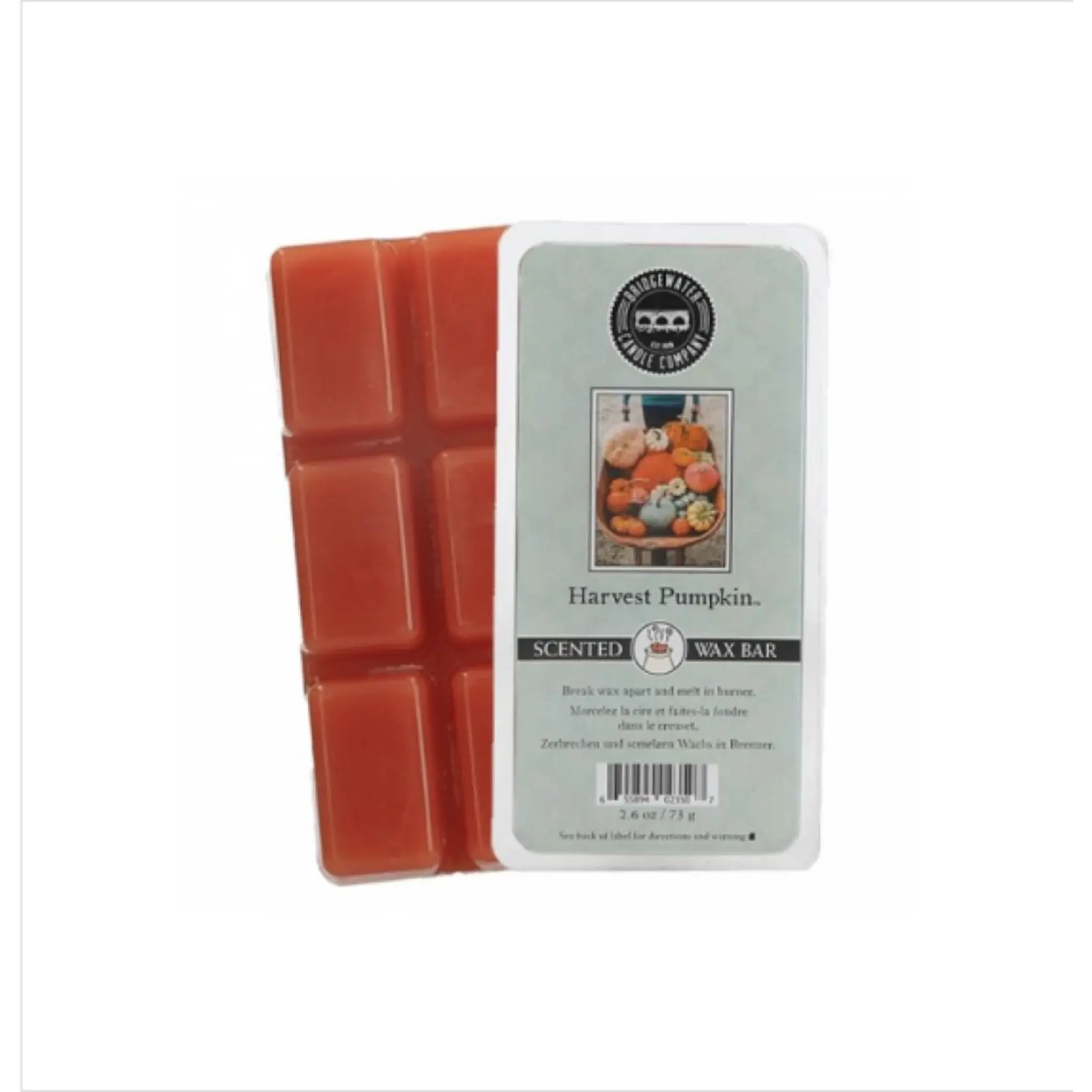 BRIDGEWATER CANDLE COMPANY WAX BAR HARVEST PUMPKIN