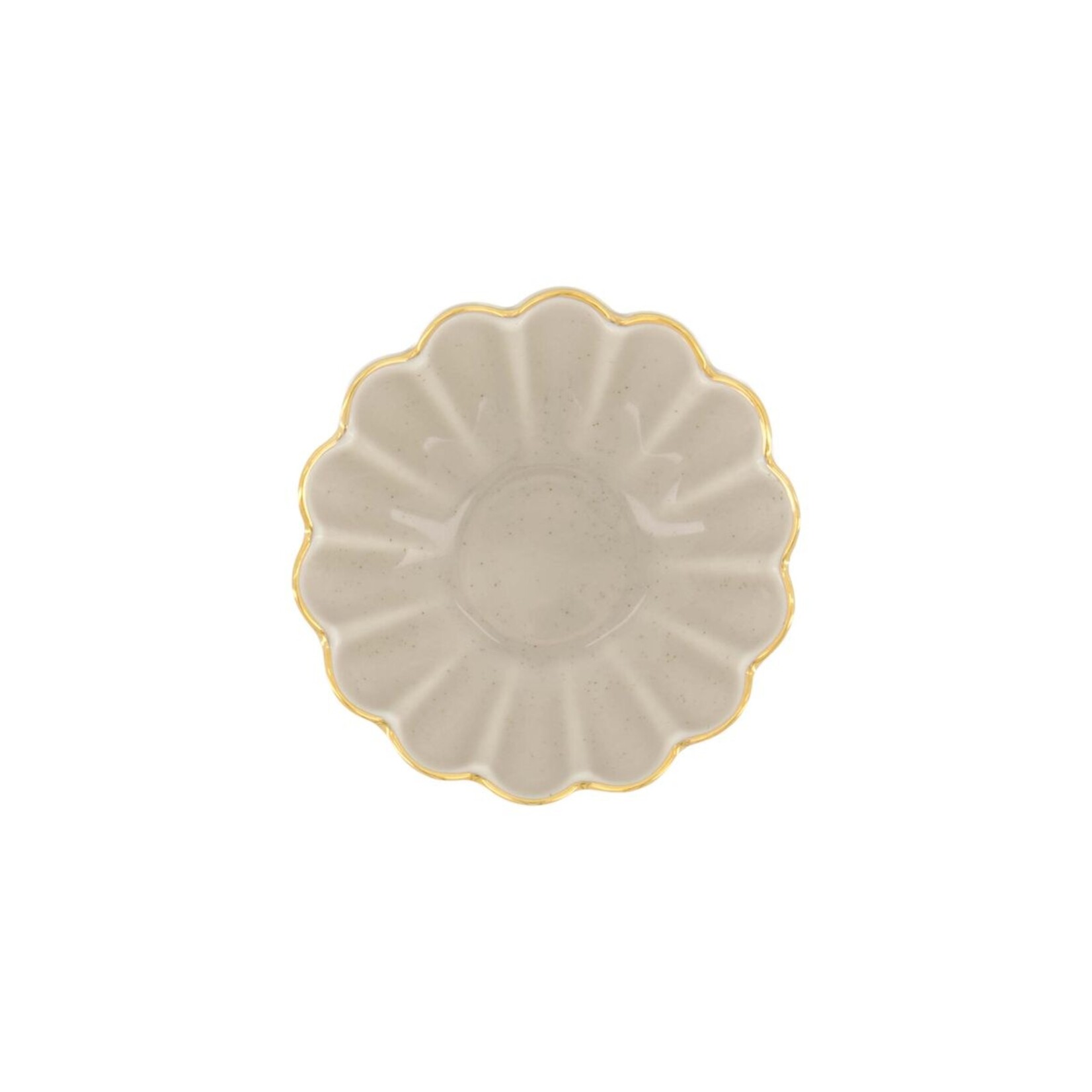 ZUSSS KOM SCHULPRAND 11.5 CM BEIGE/GOUD