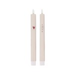 ZUSSS SET VAN 2 LEDKAARSEN LOVE/HART ZAND