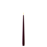 DELUXE HOMEART LED Glanzende dinerkaars VIOLET, 2 stuks (28 cm)