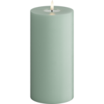 DELUXE HOMEART LED Stompkaarsen SALVIE GREEN D 10 x 20 cm